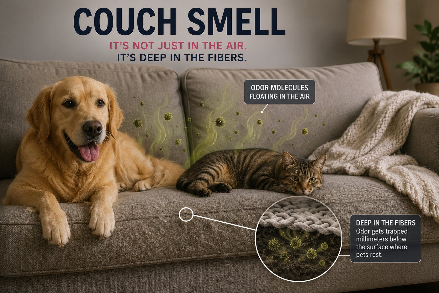 The smell isn’t in the air.